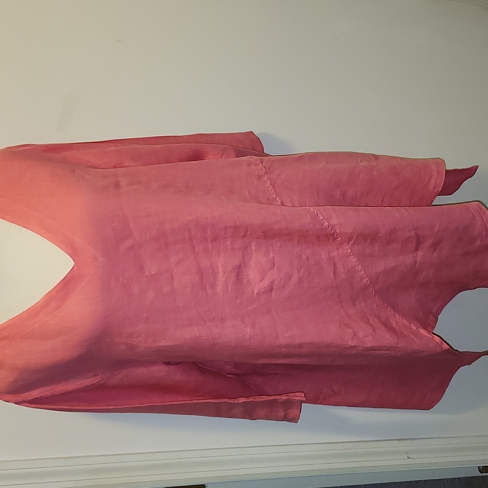 Match Point Linen Tunic asymmetrical Large